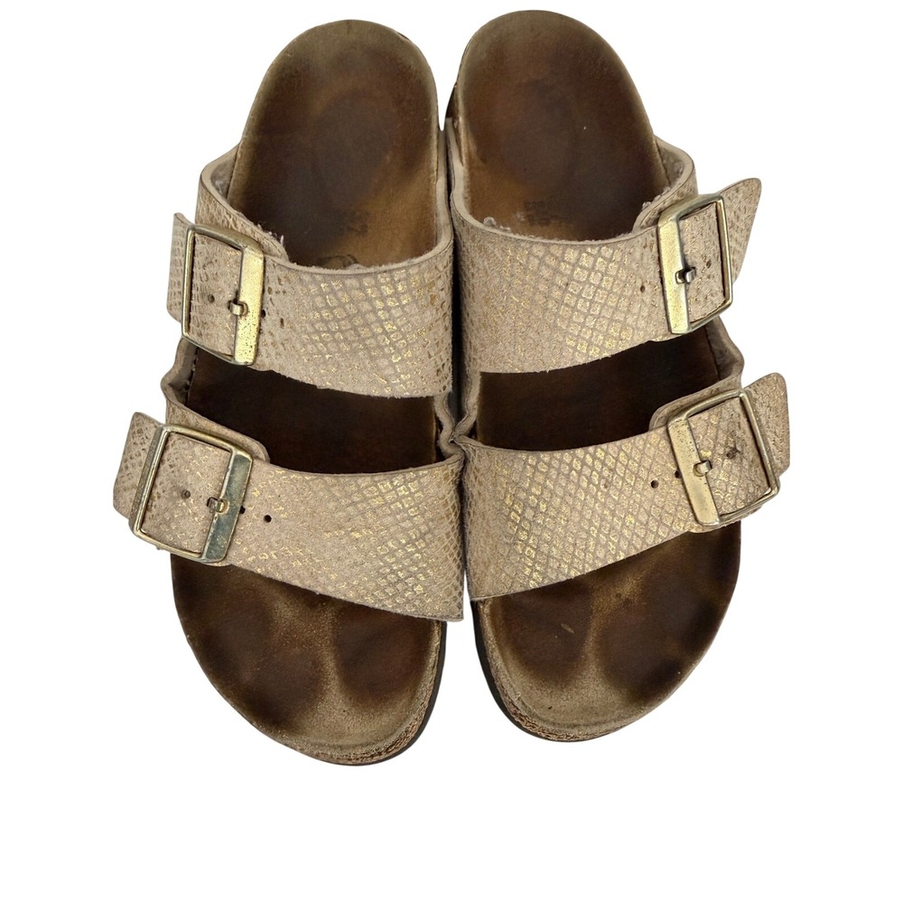 Birkenstock Gold Metallic Snake Arizona Sandals Women EU 37/ US 6-6.5
